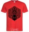 Men's T-Shirt Zebra pattern red фото