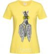 Women's T-shirt Cool zebra cornsilk фото