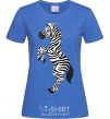 Women's T-shirt Jolly zebra royal-blue фото
