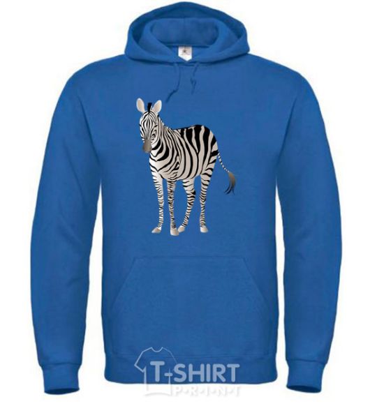 Men`s hoodie Just a zebra royal фото