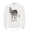 Sweatshirt Just a zebra White фото