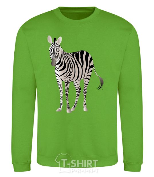 Sweatshirt Just a zebra orchid-green фото