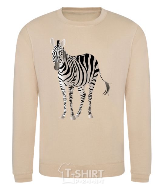 Sweatshirt Just a zebra sand фото