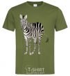 Men's T-Shirt Just a zebra millennial-khaki фото