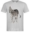 Men's T-Shirt Just a zebra grey фото