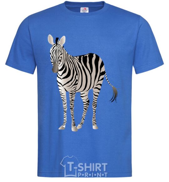 Men's T-Shirt Just a zebra royal-blue фото