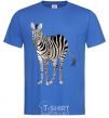 Men's T-Shirt Just a zebra royal-blue фото