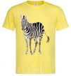 Men's T-Shirt Just a zebra cornsilk фото