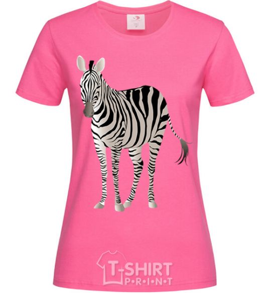 Women's T-shirt Just a zebra heliconia фото