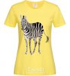 Женская футболка Просто зебра Лимонный фото