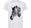 Kids T-shirt Zebra face White фото