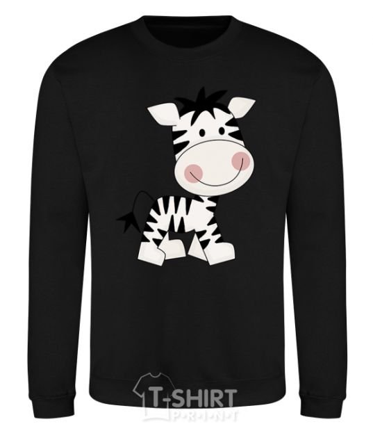 Sweatshirt A zebrafish drawing black фото