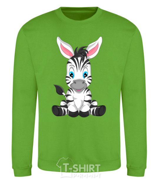 Sweatshirt Zebra sitting orchid-green фото