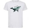 Kids T-shirt Humpback Whale White фото