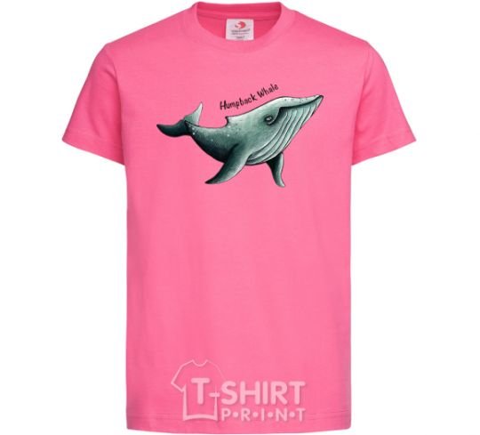 Kids T-shirt Humpback Whale heliconia фото