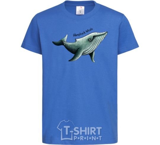 Kids T-shirt Humpback Whale royal-blue фото