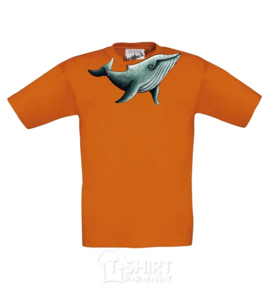 Kids T-shirt Humpback Whale cornsilk фото