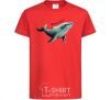 Kids T-shirt Humpback Whale red фото