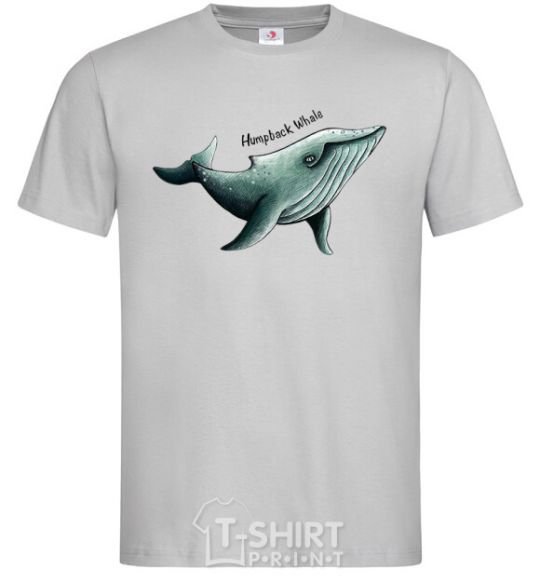 Men's T-Shirt Humpback Whale grey фото