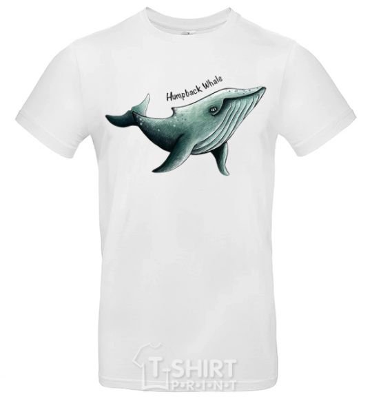 Men's T-Shirt Humpback Whale White фото