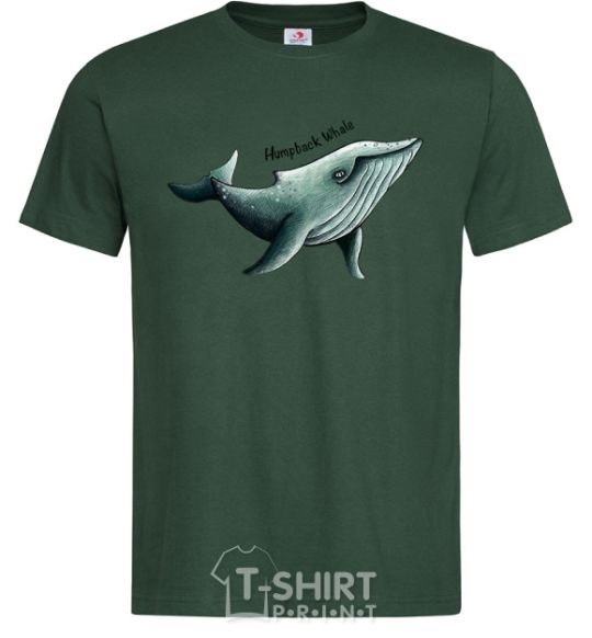 Men's T-Shirt Humpback Whale bottle-green фото