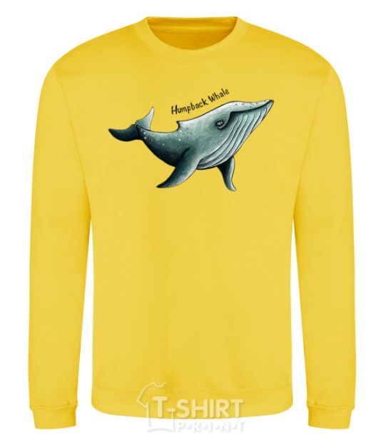 Sweatshirt Humpback Whale yellow фото