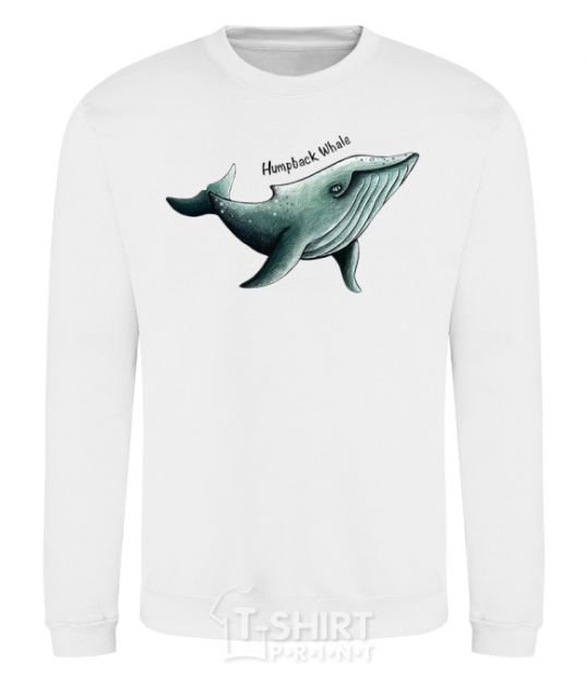 Sweatshirt Humpback Whale White фото