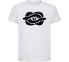 Kids T-shirt Snakes and the eye White фото