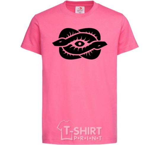 Kids T-shirt Snakes and the eye heliconia фото