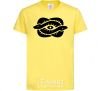 Kids T-shirt Snakes and the eye cornsilk фото