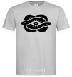 Men's T-Shirt Snakes and the eye grey фото