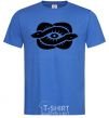 Men's T-Shirt Snakes and the eye royal-blue фото