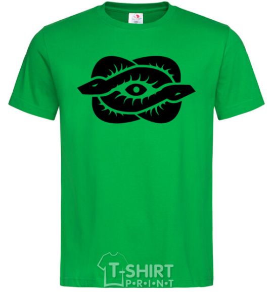 Men's T-Shirt Snakes and the eye kelly-green фото