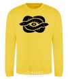 Sweatshirt Snakes and the eye yellow фото