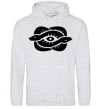 Men`s hoodie Snakes and the eye sport-grey фото