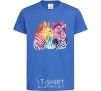 Kids T-shirt Zebra sprinkles royal-blue фото