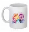 Ceramic mug Zebra sprinkles White фото