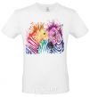 Men's T-Shirt Zebra sprinkles White фото