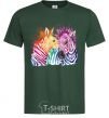 Men's T-Shirt Zebra sprinkles bottle-green фото