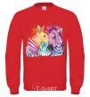 Sweatshirt Zebra sprinkles yellow фото