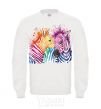 Sweatshirt Zebra sprinkles White фото