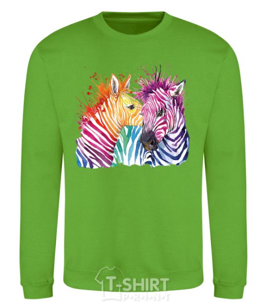 Sweatshirt Zebra sprinkles orchid-green фото