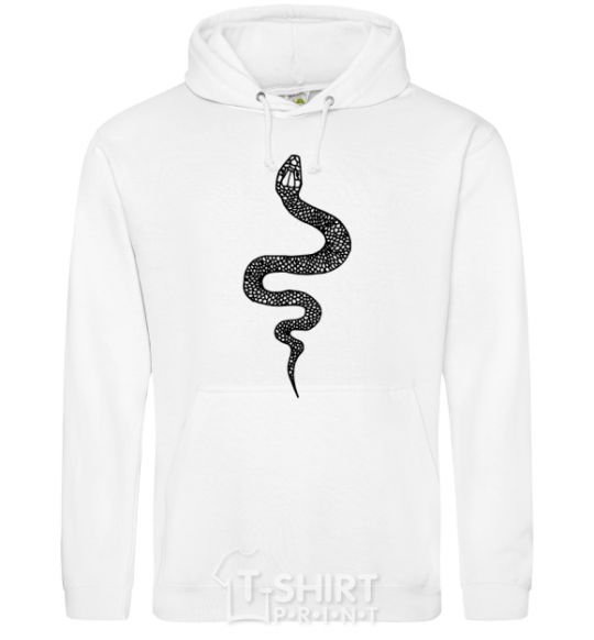 Men`s hoodie Snake scales White фото