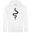 Men`s hoodie Snake scales White фото