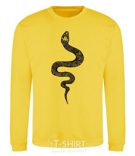 Sweatshirt Snake scales yellow фото