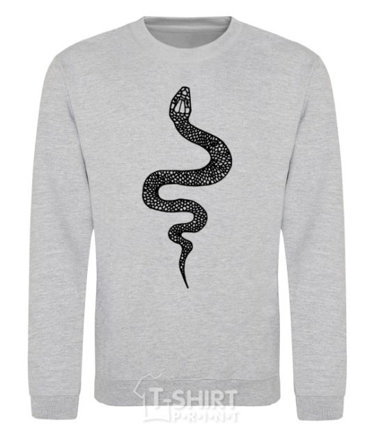 Sweatshirt Snake scales sport-grey фото