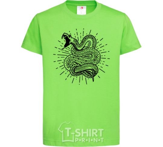 Kids T-shirt Snake bite orchid-green фото