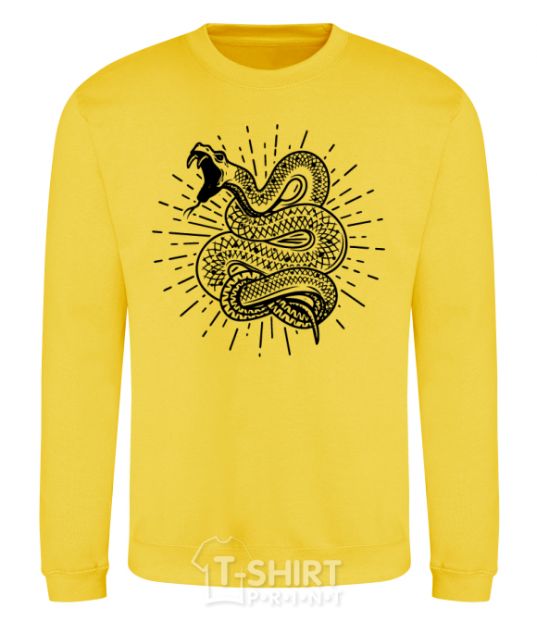 Sweatshirt Snake bite yellow фото