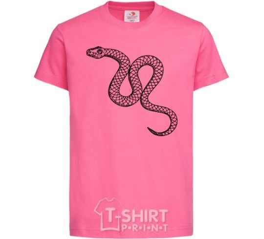 Kids T-shirt The snake crawls heliconia фото