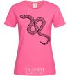 Женская футболка Змея ползет Ярко-розовый фото
